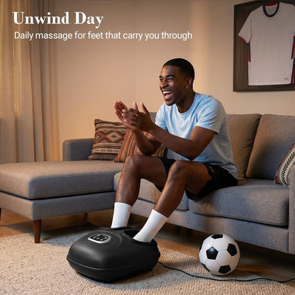 CuPiLo Foot Massager FSA Eligible HSA 2026 Upgraded, Birthday Gifts for Women Men Mom Dad, Feet Massager with Heat for Plantar Fasciitis Relief, 5 Levels Compression & Vibration Massage for Neuropathy