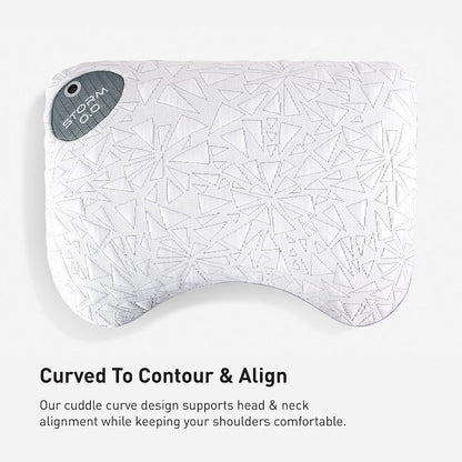 Bedgear Storm Performance Pillow, 1.0 Cooling Pillow for Side Sleepers, Medium Firm Support, Ver-Tex Cooling Cover, Air-X Mesh, Washable