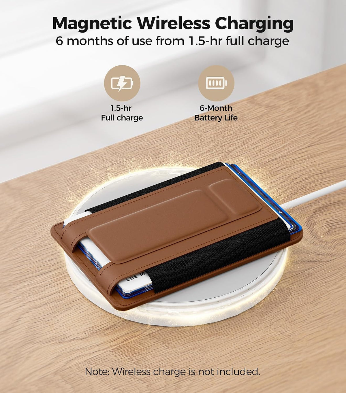 for MagSafe Wallet, Works with Apple Find My, 5-Card RFID Holder with Stand Also Grip, Strong Magnetic Wallet for iPhone 17/16/15/14/13/12 Pro Max Air Plus, Wireless Charging, Black