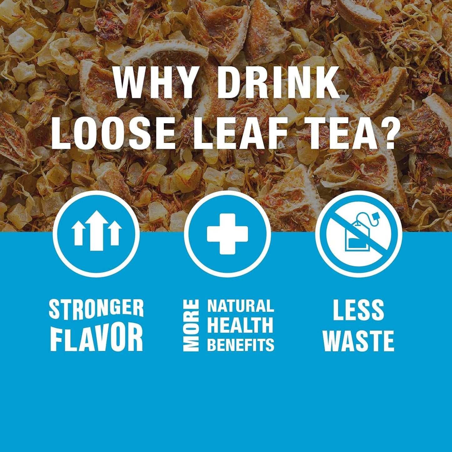 Tiesta Tea Ultimate Live Loose Leaf Kit, Tea Starter Kit with High to Non-Caffeinated Blends, Hot & Iced Brews, Includes Black, Green, Herbal Sample Bags and 16oz Brewmaster Dispensing Infuser