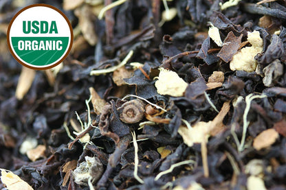 Classic Chai Tea Loose Leaf | CEYLON (110+ Cups) | 100% CERTIFIED ORGANIC Chai Ingredients| Black Tea, Cinnamon, Cardamom, Cloves & Black Pepper | Brews Chai Latte | Ancient Indian House Recipe | 8oz