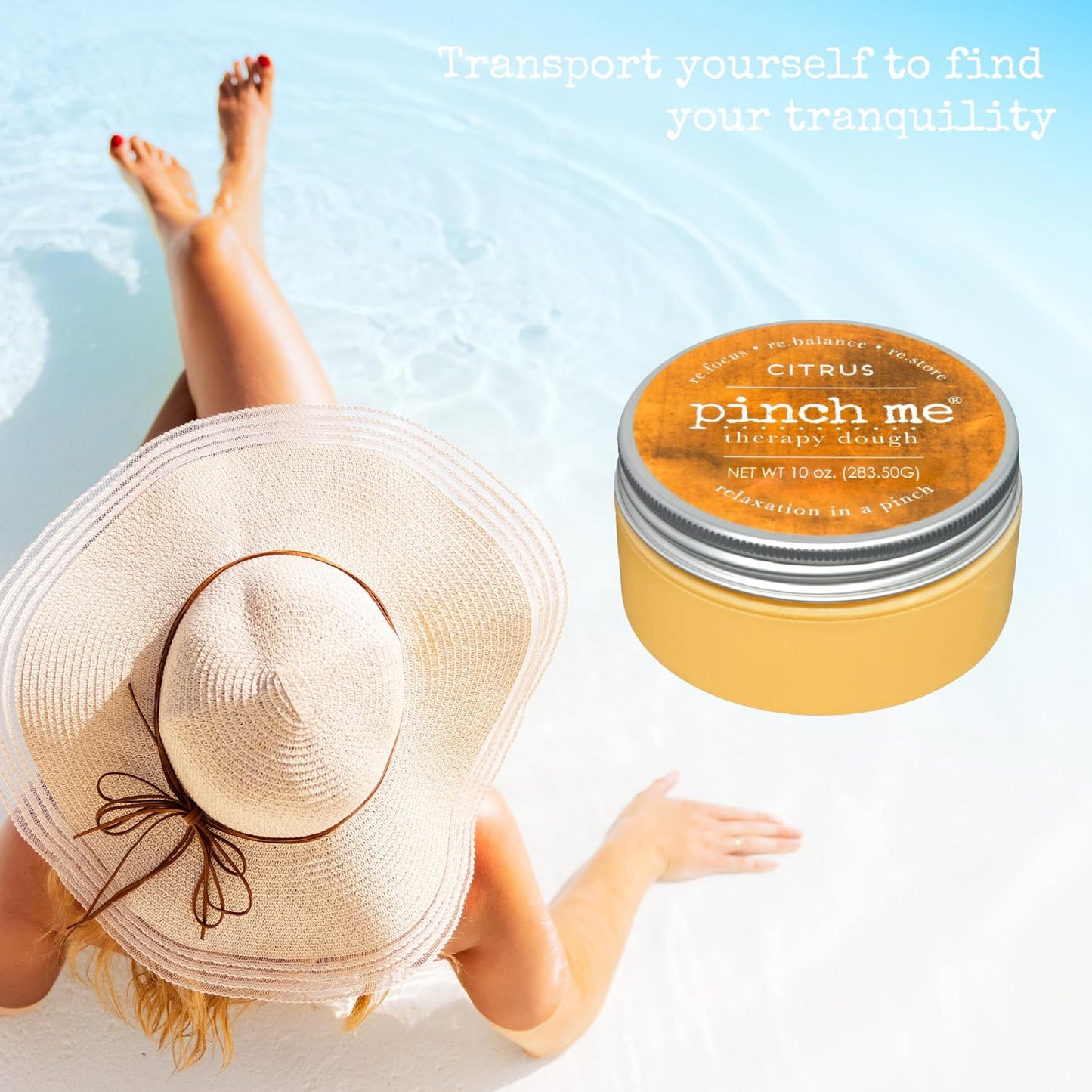 Pinch Me Therapy Dough - Holistic Aromatherapy Stress Relieving Putty - 10 Ounce Spa Scent