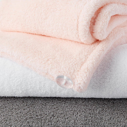 Amazon Basics Quick Dry Microfiber Hair Towel Wrap, Hair Drying Towel, Grey/Beige, 2-Pack