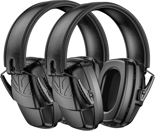 Link Dream 2Pack Ear Protection, NRR 35dB Hearing Protection Noise Canceling Ear Muffs Adjustable Headband for Shooting