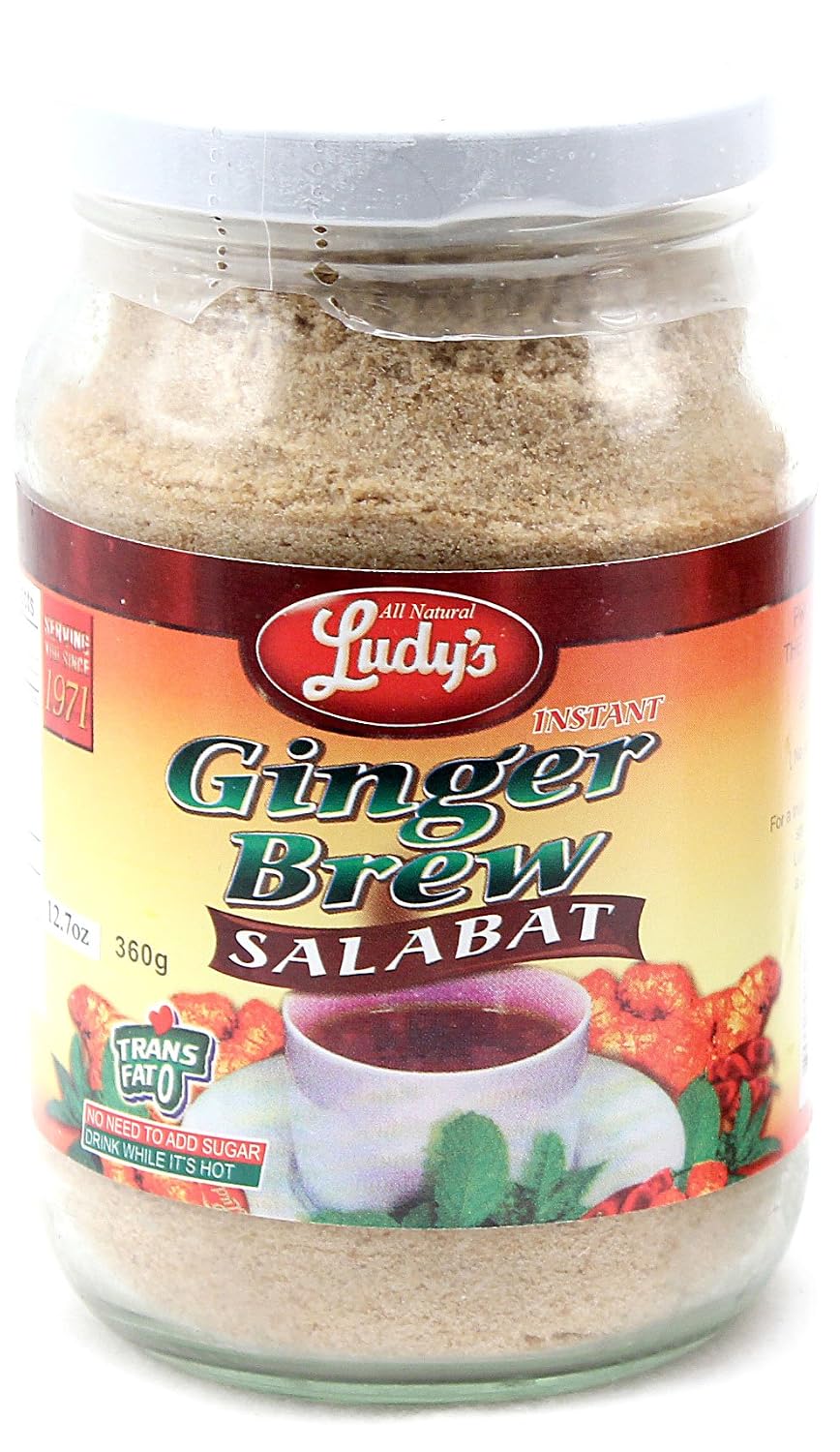 Ludy's Ginger Salabat Tea (Ginger Brew, 1 Pack of 360g)