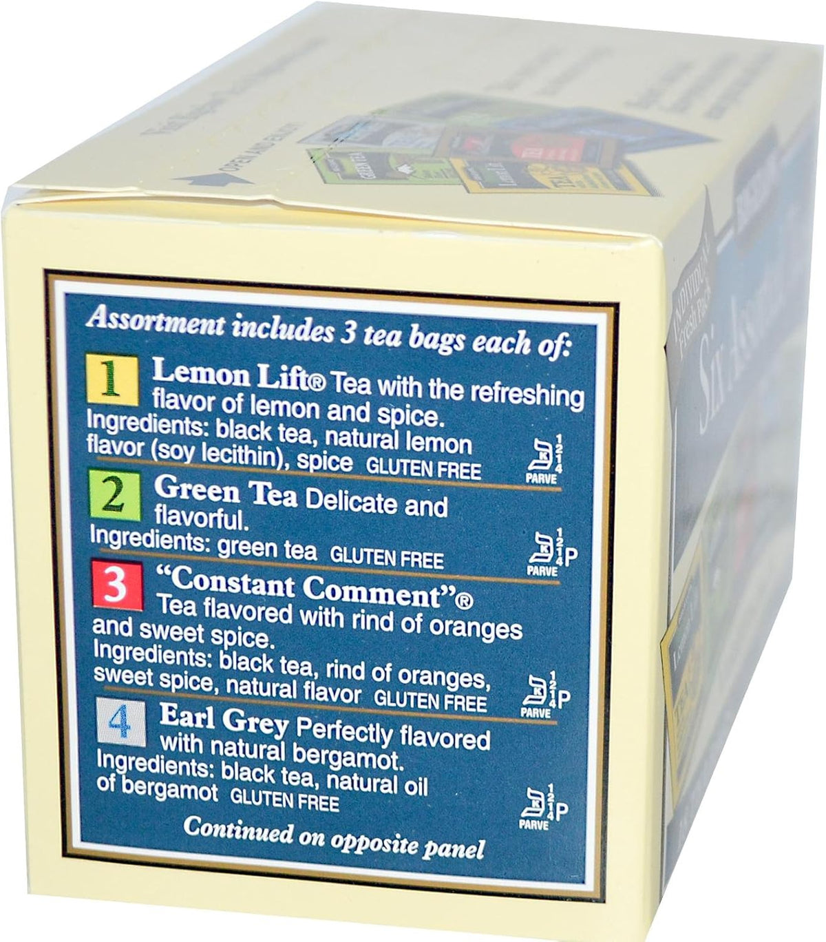 Six Assorted Tea Variety Pack 18 Bag(S)