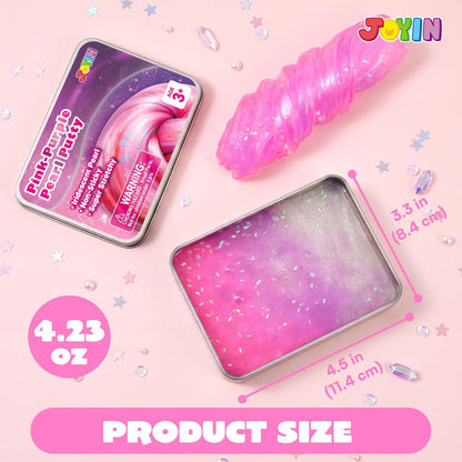 JOYIN Pink-Purple Pearl Putty 4.23oz (120g), Therapy Putty, Slime for Kids, Anxiety & Stress Relief Toys for Kids, Great Sensory Experience, Birthday Gifts & Party Favors