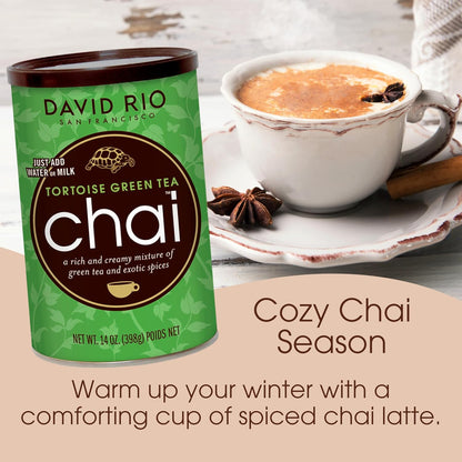 David Rio Elephant Vanilla Chai Tea Latte Mix, 14 Oz
