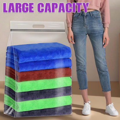 FURWEY 25 Gallon Storage Bags,35x24,Clear Resealable,Heavy Duty 4 Mil