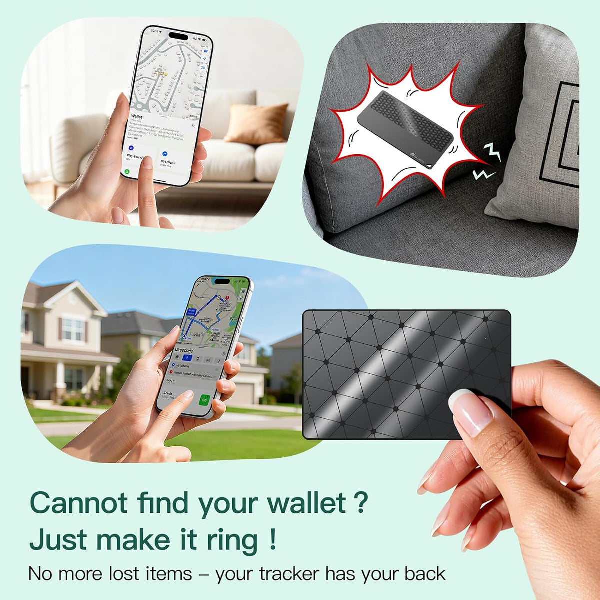 2026 Apple MFi Certified Wallet Tracker Smart Card for Find My