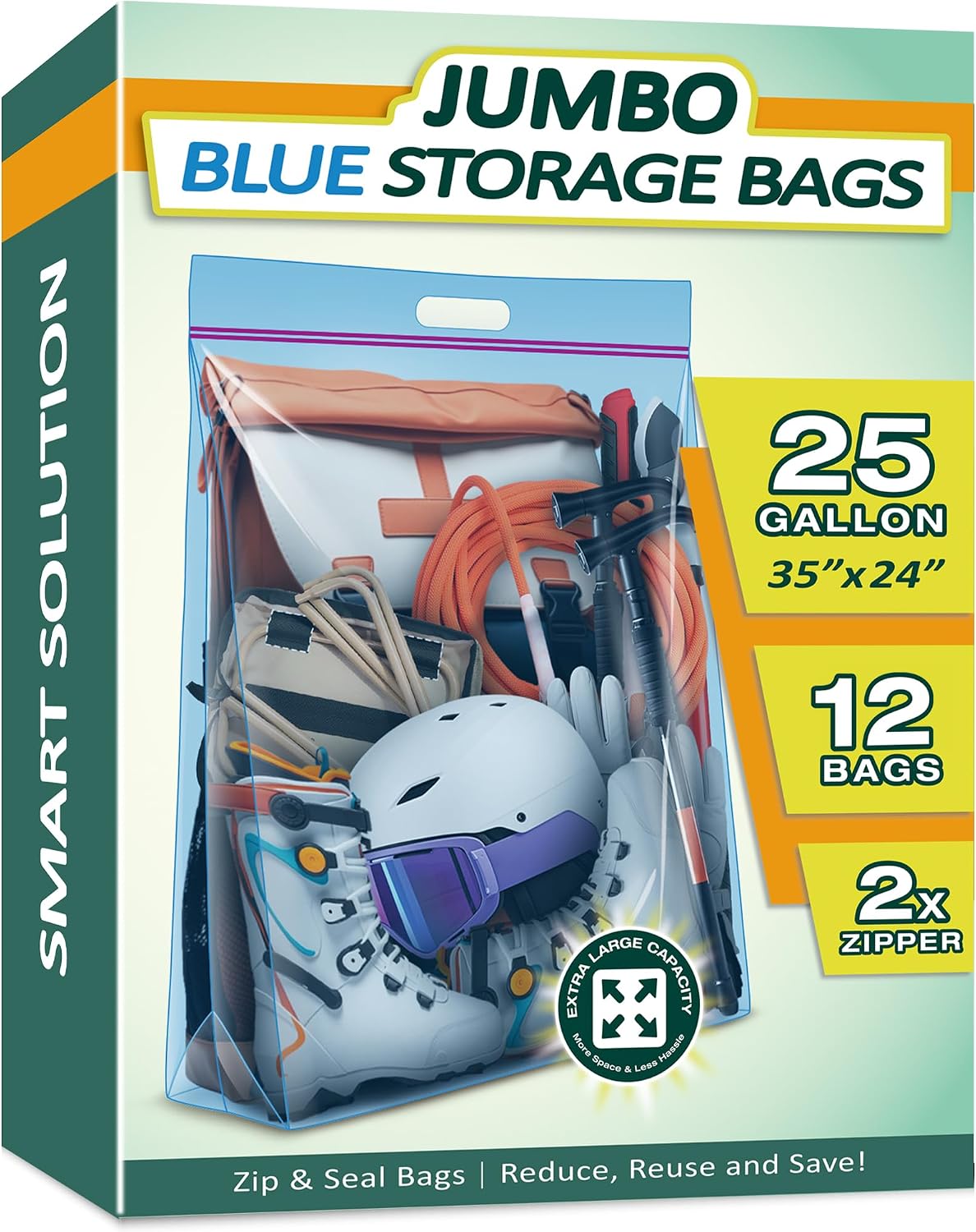 25 Gallon Storage Bags with Handles