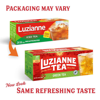 Luzianne Unsweetened Hibiscus Iced Tea Bags, Family Size, 22ct Box (Pack of 6)
