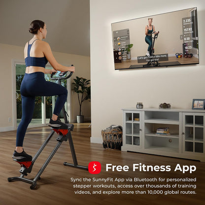 Sunny Health & Fitness Foldable Stair Climber with Extended Step Range