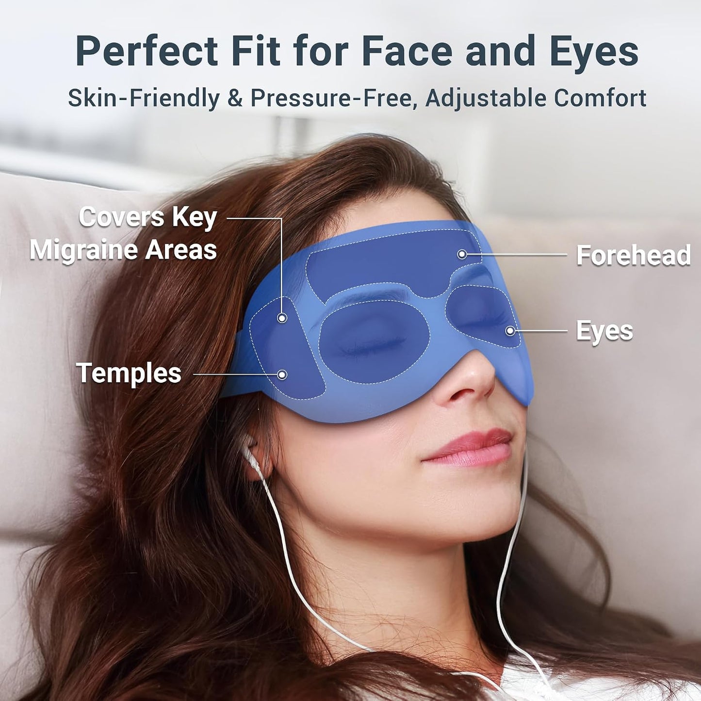 Cooling Eye Mask for Puffy Eyes: Fsa Eligible ltems Hsa, Migraines Headache Fast Relief After Surgery Care Cold Compress, Reusable Face Ice Pack Gel for Dark Circles, Gentle Weighted Sleep Mask Purple