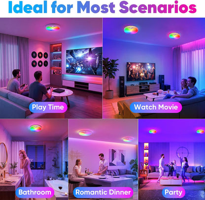 Rechargeable Motion Sensor Ceiling Light, Battery Operated Closet Light