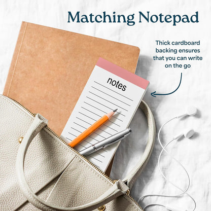 Large Weekly Planning Pad and Matching Notepad, 52 Letter Size Tear-Off Sheets, 8.5” x 11” Undated Weekly Desk Planner Pad, Daily Schedule, Daily To Do List, Notes, Goals For Work and Home