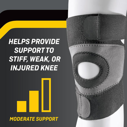FUTURO Performance Compression Knee Support, Ideal for Everyday Activities, One Size - Black