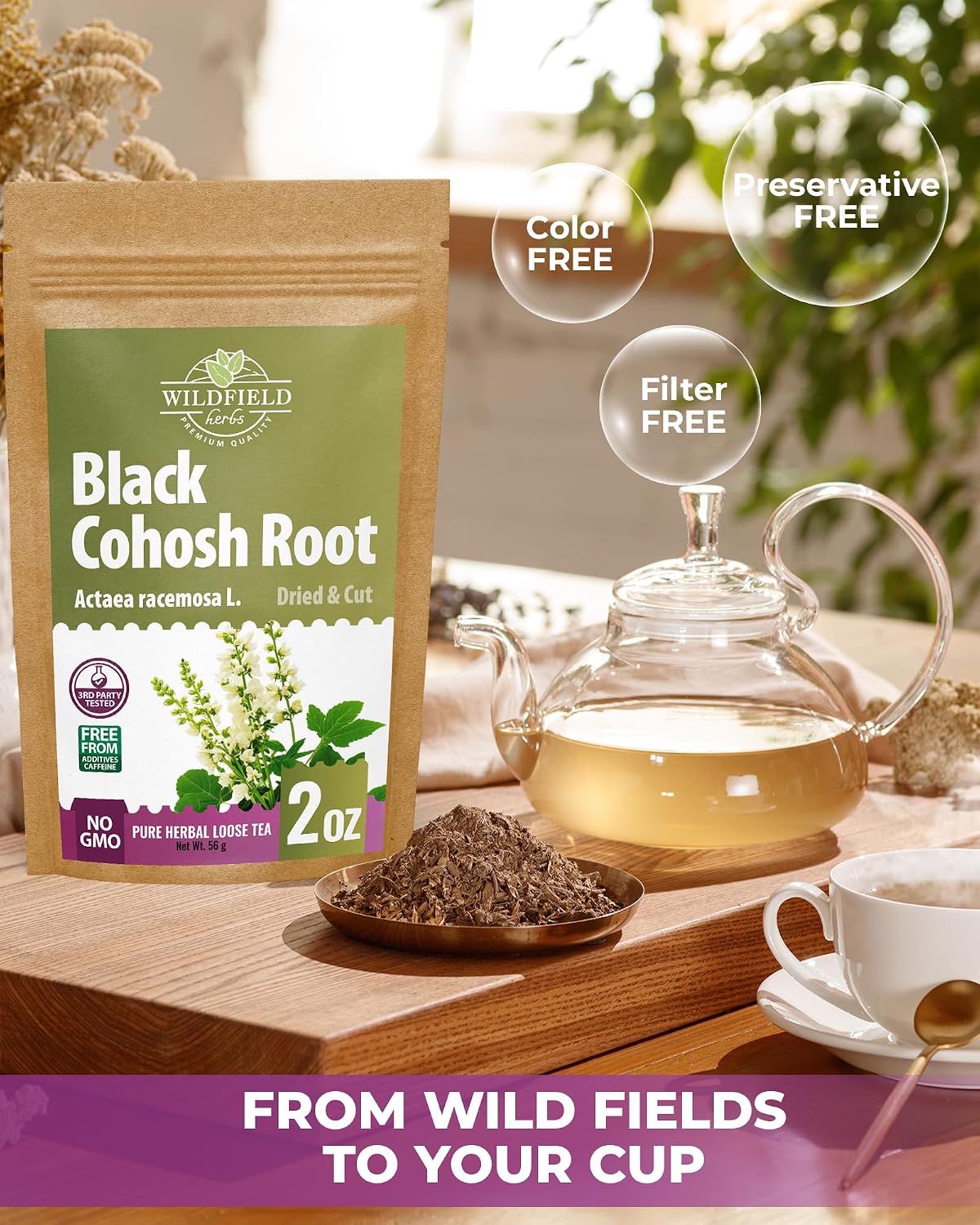 30 Bags Icelandic Moss Herbal Tea (Cetraria Islandica) - 30 Count 1.5g Bags Dried Iceland Moss Herb Tea