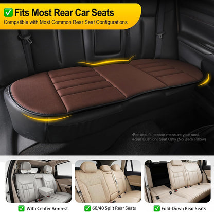kingphenix Car Seat Cushion with Back Support Pillow: Enhanced Comfort Memory Foam Design for Pain Relief, Ideal for Drivers and Office Use - Ergonomic Lumbar Comfort for Long Sitting - Black