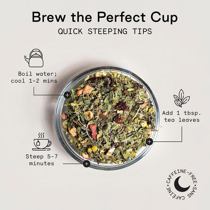 Firebelly Tea Paradise, Organic Chamomile, Lemon Verbena & Lavender Tea, Loose Leaf Herbal Blend, Caffeine Free, Relaxing Calming Tea for Evening & Sleep Support, 1.59oz