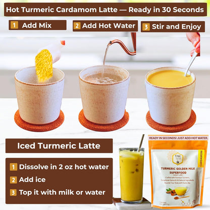 T2GO Authentic Karak Masala Chai Tea Mix – Just Add Water, 8 oz | Bold karak-style masala chai — real milk & spices in every scoop, no simmering
