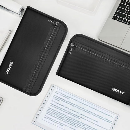 ENGPOW Receipt Coupon Organizer, Fireproof 13 Pockets Accordian Folder