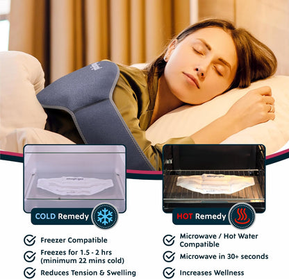 Magic Gel Ice Pack for Back Pain Relief | 2 Pack Reusable Lower Back Wrap for Hot or Cold Therapy | Relief for Lower Lumbar, Sciatic Nerve, Herniated or Degenerative Disc, Coccyx, Tailbone Pain