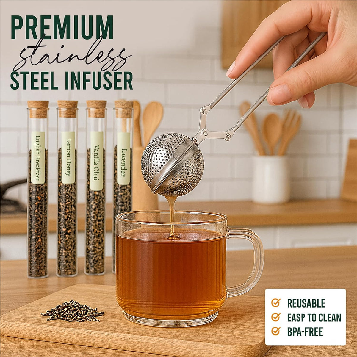 Tea Gift Set - Unique Gifts For Women and Men - Loose Leaf Tea Sampler Kit