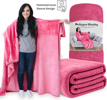 Super Blanky Wearable Blankets for Women & Men, Graduation Day Gift for Her, Cozy Gifts for Women, Wife Birthday Gifts Ideas
