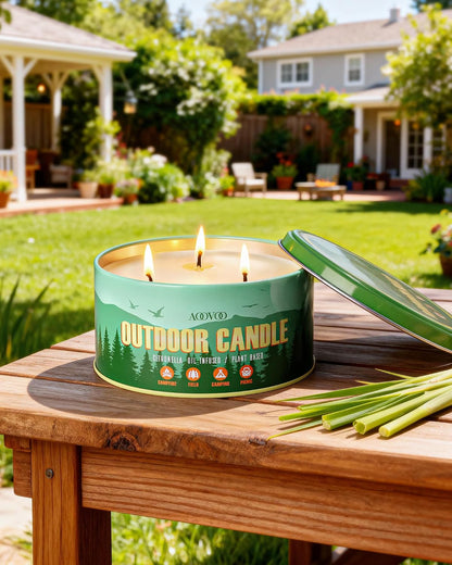 AOOVOO Sage Candle for Cleansing - 3 Wick 12oz Large Scented Candle with Crystals & Sage Leaves Inside, Soy Candles Non Toxic for Meditation Spiritual Gift, Aromatherapy Candle for Women Men
