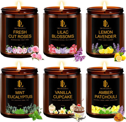 Scented Candles Set, 4 Pack Soy Candles for Home Scented, Candle Gifts for Women Men, 28oz 200 Hours Burn, Scents of Pineapple Cocktail/Coconut Vanilla/Pink Sands/Bahamian Breeze