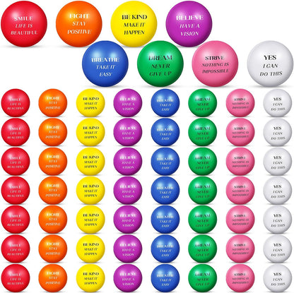Blulu 60 Pcs Stress Ball Bulk for Adult Kid, Stress Relief Balls