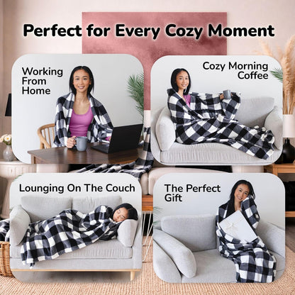 Super Blanky Wearable Blankets for Women & Men, Graduation Day Gift for Her, Cozy Gifts for Women, Wife Birthday Gifts Ideas