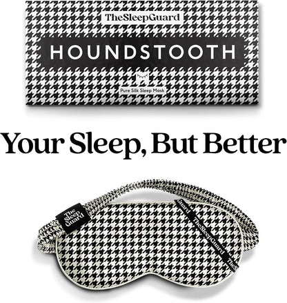 TheSleepGuard Pure Silk Sleep Mask [100% 6A Mulberry Silk, 22 Momme] Light Blocking Travel Essentials. Eye Masks for Sleeping. Black Oeko-Tex Blindfold. Eye Covers for Men & Women