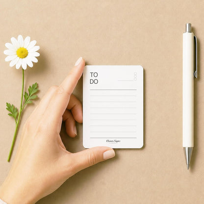 Mini To Do List Notepad 8 Pack, A7 Size 2.9" x 4.1", 50 Sheets Each, Undated Daily To Do Planner with Deadline Column, Thick Paper, Cardboard Backing, Small Checklist Memo Pads for Shopping, Work, Home & School
