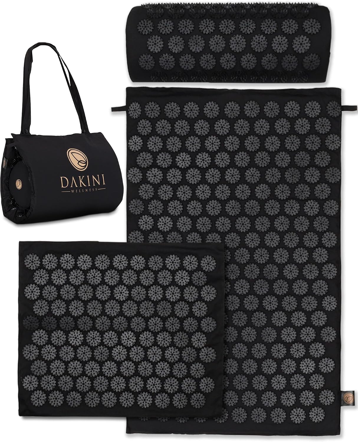 Acupressure Mat and Pillow Set with Mini Pad – Full Body Pain Relief | Mini pad targets hard-to-reach areas like feet, hands and neck for precise pressure relief