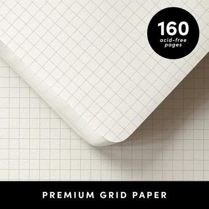 PAPERAGE Lined Journal Notebook, Hardcover Journal for Women & Men, 160 Pages, (5.6 in x 8 in), College Ruled Journaling Notebook for Work, School Supplies & Note Taking, (Black)