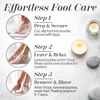 Baby Foot Original Exfoliation Foot Peel - For Rough Cracked, Dry Feet, Dead Skin Removal - Foot Peeling Mask for Baby Soft Feet - Spa Experience at Home & Gift Ideas - Lavender Scented