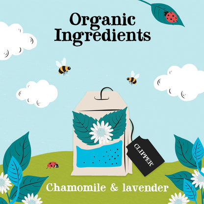 Clipper Organic Snore & Peace Chamomile Lavender Tea, 50 Tea Bags