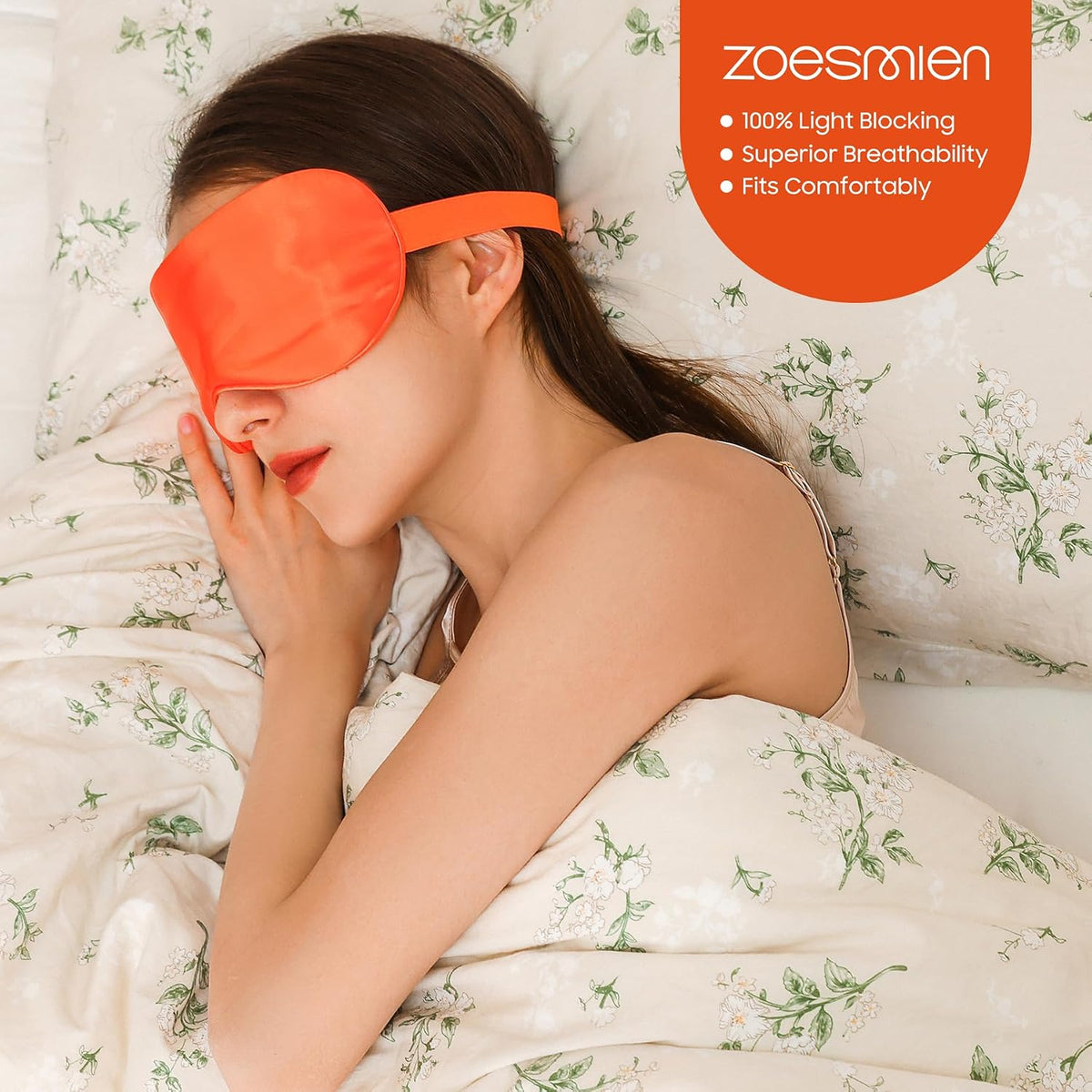 Sleep Mask 100% Mulberry Silk, Misty Blue