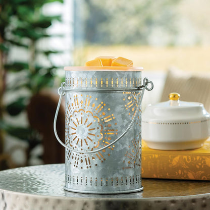 Candle Warmers ETC. Illumination Fragrance Warmer- Light-Up Warmer for Warming Scented Candle Wax Melts and Tarts or to Freshen Room, White Harmony