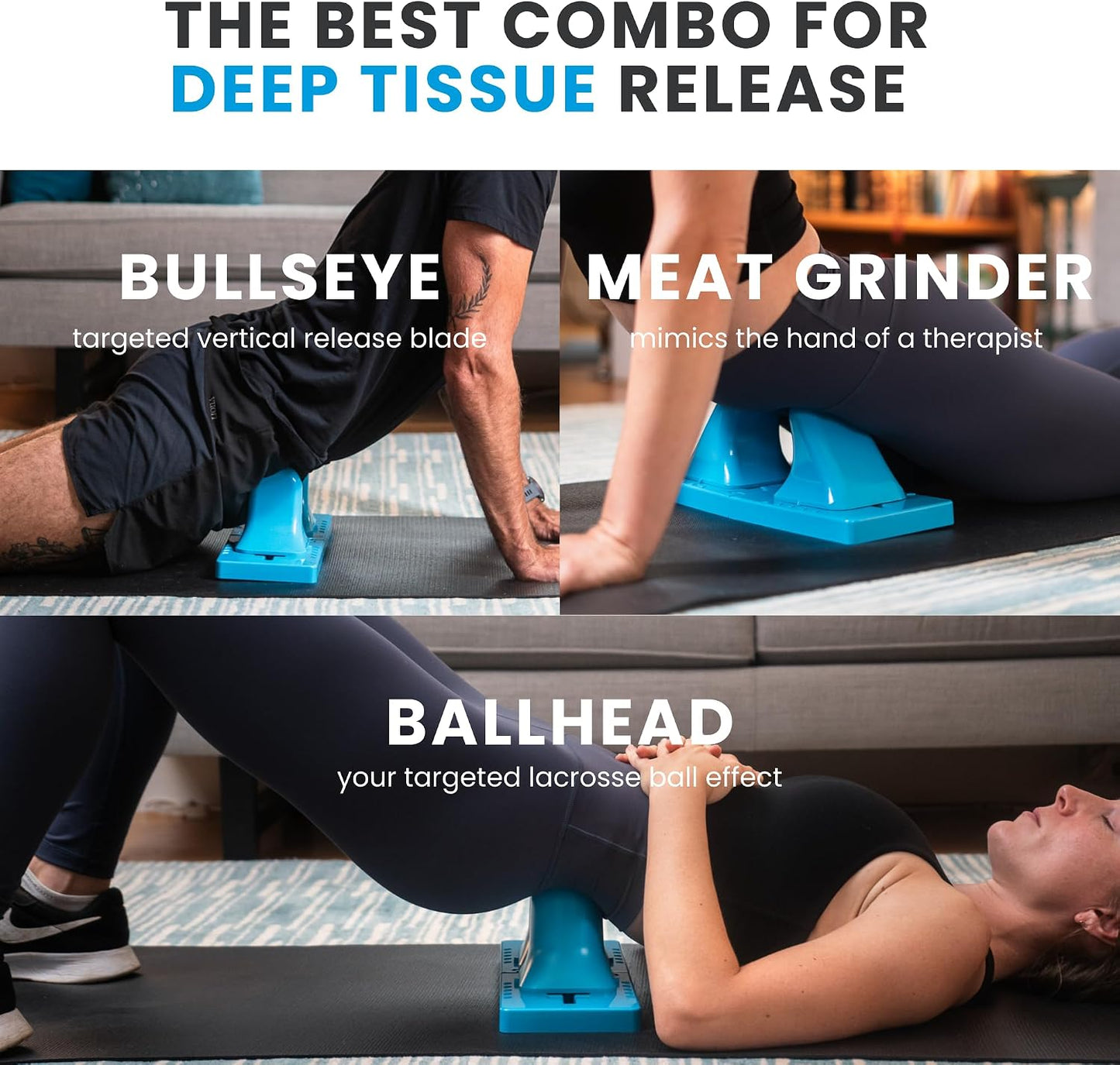 Thrival Arch Back Stretcher - Psoas Muscle Release Tool App for Hip Flexor, Back, Glute, Iliacus, and Neck - Spine Decompressor, Trigger Point, and Myofascial Release – Carbon Black