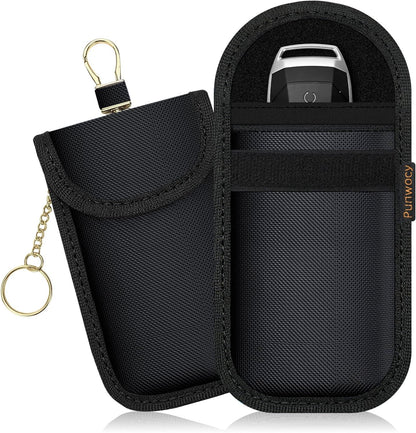 Faraday Bags for Phones & Car Key Fobs, Signal Blocking, 2-Pack