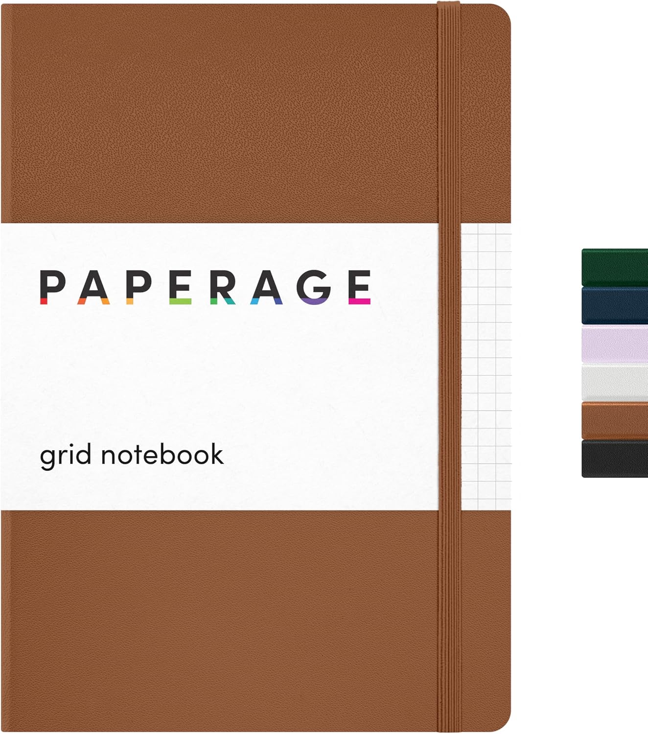PAPERAGE Lined Journal Notebook, Hardcover Journal for Women & Men, 160 Pages, (5.6 in x 8 in), College Ruled Journaling Notebook for Work, School Supplies & Note Taking, (Black)