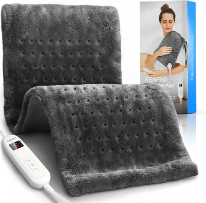 RENPHO Electric Heating Pad for Back with 10 Heat Levels