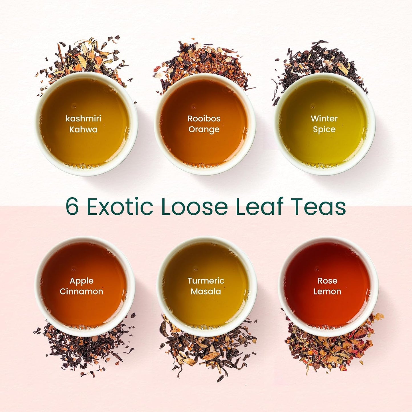 Teaniru, Grandeur Tea Collection | 3 Loose Leaf Tea Sampler | Variety Pack Assortment of Green, Herbal & Black Tea | Gluten Free & Sugar Free | Gift Set for Men & Women | Thanks Giving