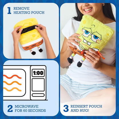 Menstruation Crustacean Lobster by Relatable, Microwavable Heating Pad for Period Cramps, Cuddly Plushies, Great Gift Ideas for Loved Ones of All Ages, Includes 1 Lavender Scented Heating Pad Plushy