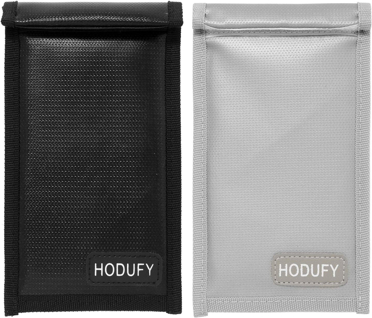 Faraday Bags for Phones and Car Key 2 Pack, Signal Blocking Pouch, Cell Phone Signal Jammer, Car Key/WiFi/RFID/GPS Signal Blocker