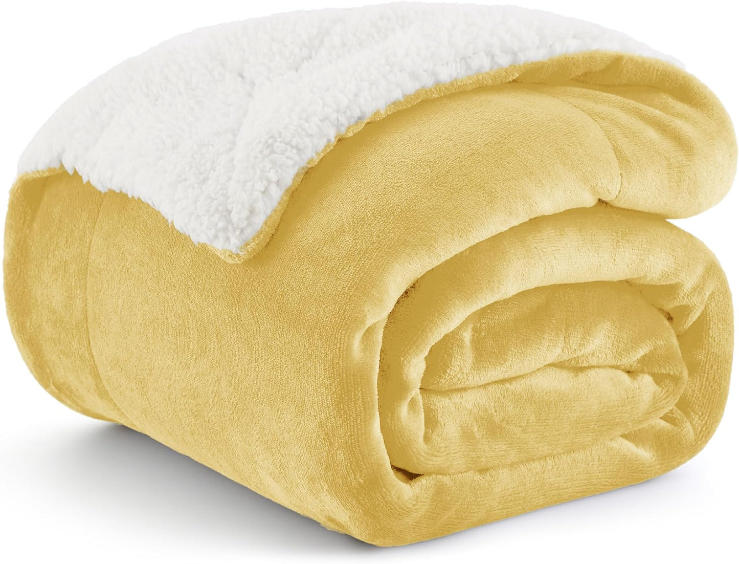 Bedsure GentleSoft Sherpa Fleece Throw Blanket for Couch, Non-Heated, Thick & Warm Cozy Blanket for Winter, Soft Fuzzy Plush Throw Gifts for Women and Men, Grey, 50x60 Inches