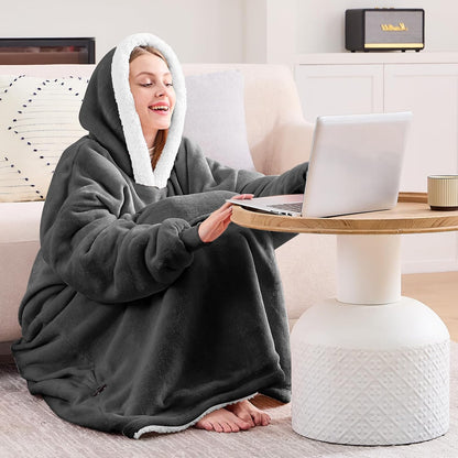 yescool Wearable Blanket Hoodie as Christmas Birthday Gifts for Women Mom - Colors B